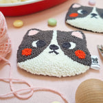 Tuxedo Cat Coaster - Needle & Doe