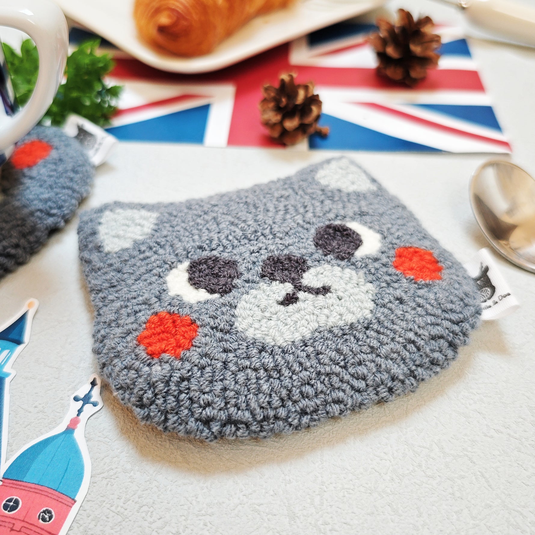 British Shorthair Cat Coaster - Needle & Doe