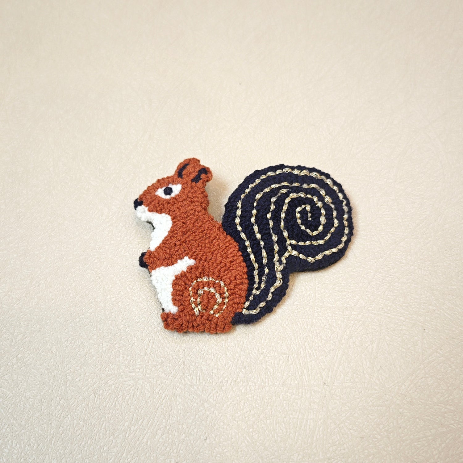 Radiant Acorn Keeper Squirrel Pin