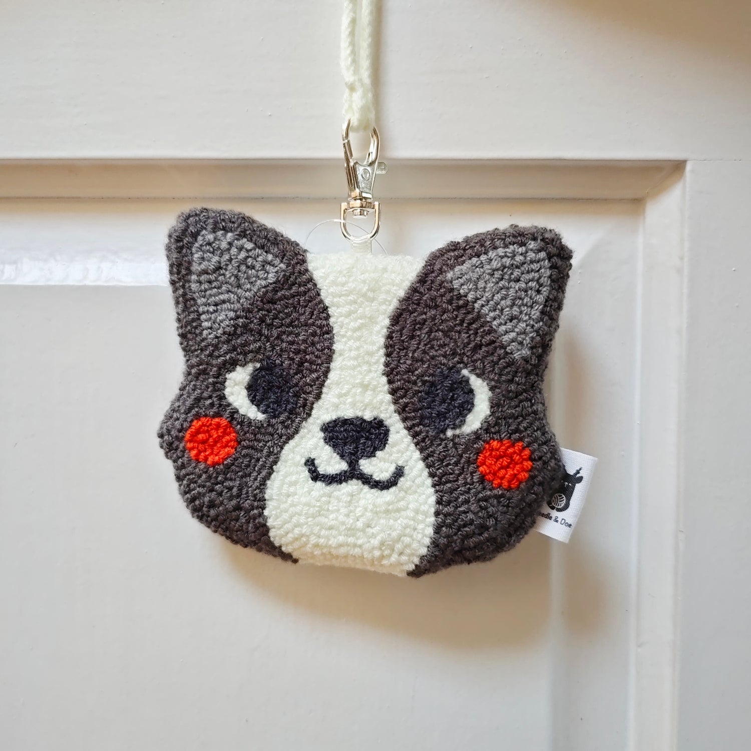 Border Collie Dog Keychain